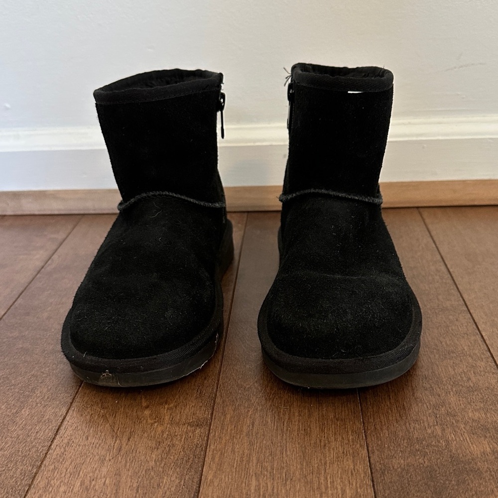 Black Fur Lined Ankle Boots